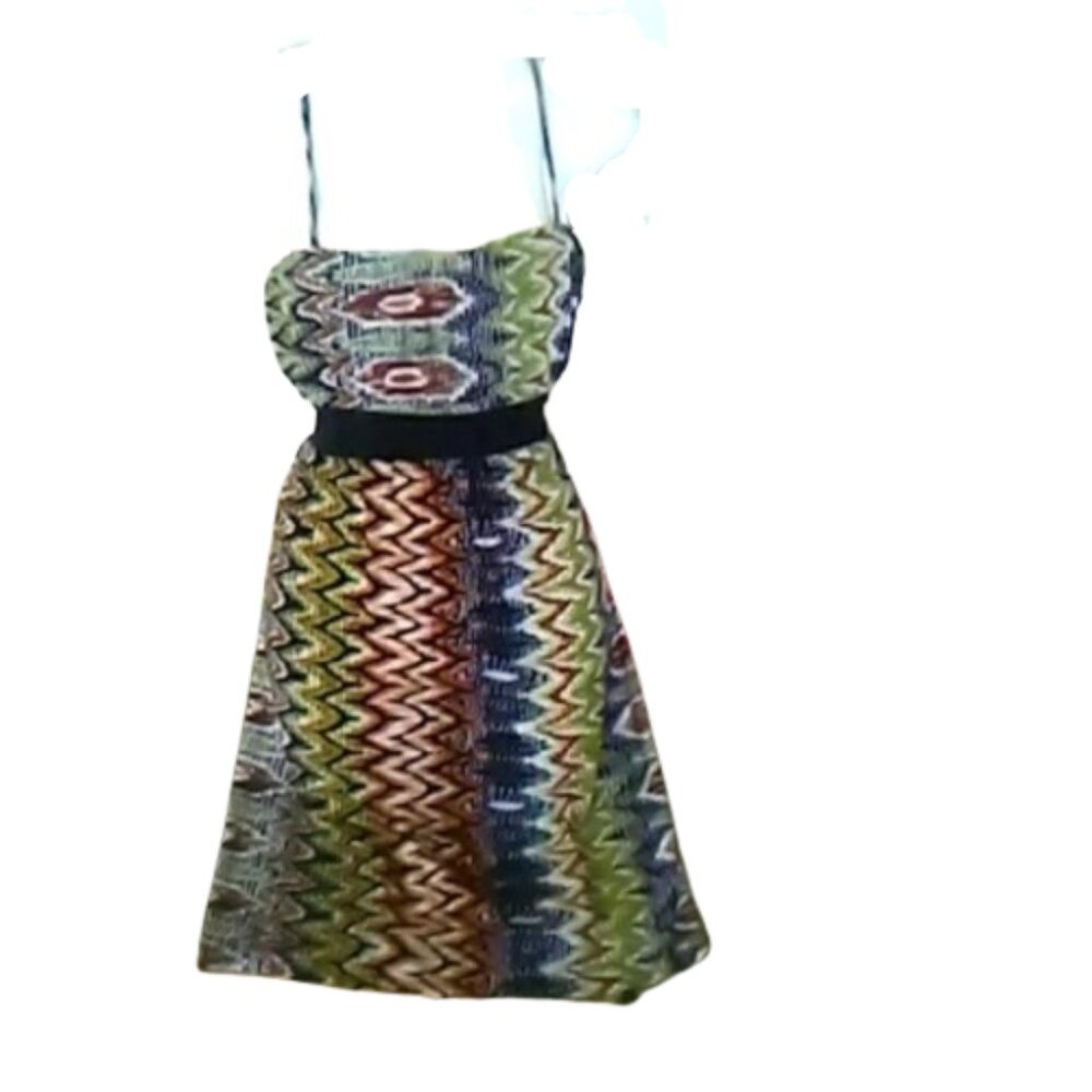 ---  Colorful Geometric Print Dress Size XL (FLAW)